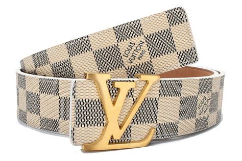 white checkered louis vuitton belt